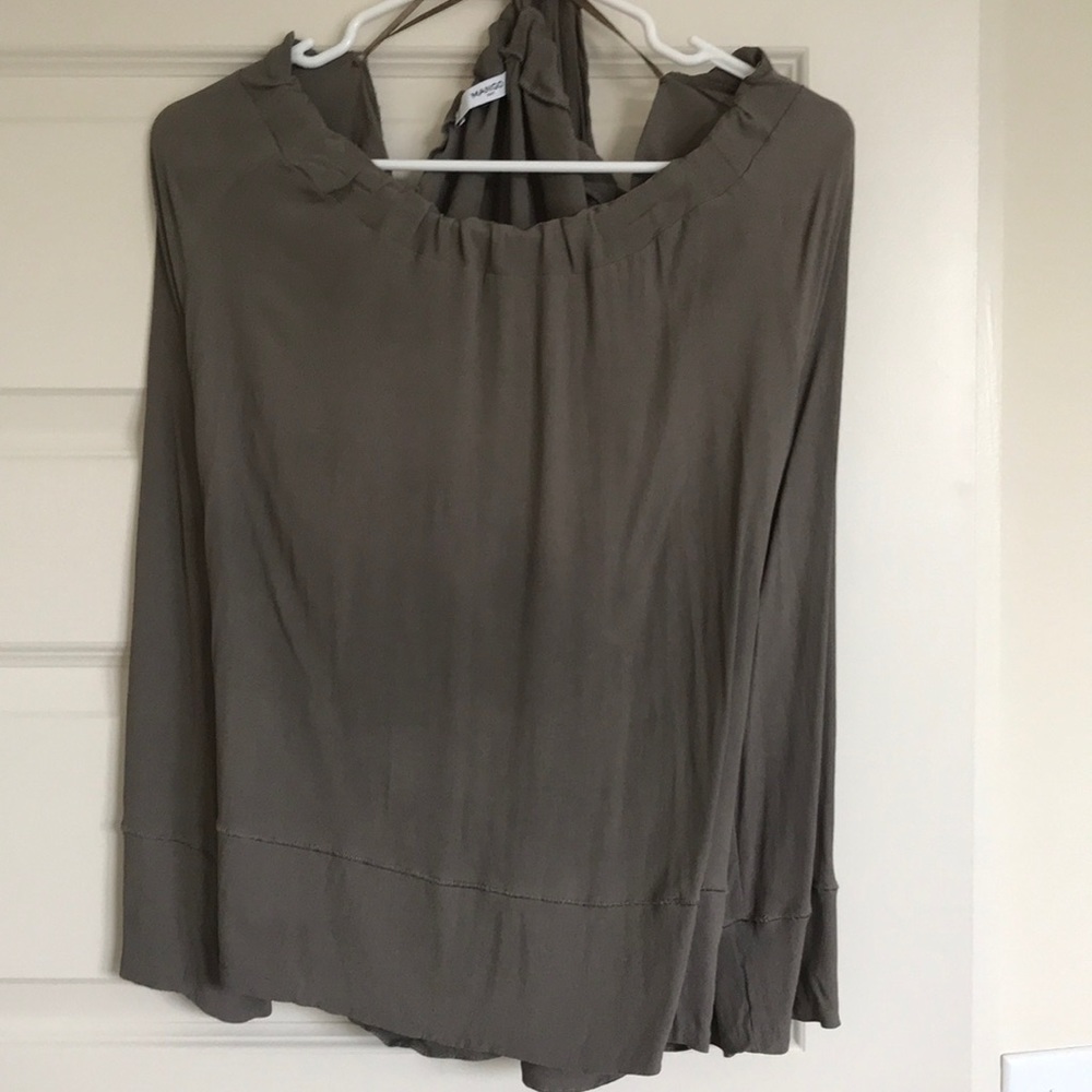 Mango Green Blouse Size S